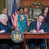 Cuomo Signs Historic Abortion Law, Celebrates By Turning One WTC Pink